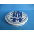 a Chinese blue and white ginger jar and cover