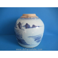 Chinese blue and white porcelain jar