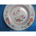 a set of three Chinese famille rose porcelain dishes