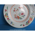 a set of three Chinese famille rose porcelain dishes