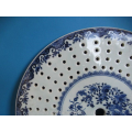 a Chinese blue and white porcelain strainer