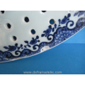 a Chinese blue and white porcelain strainer