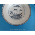 a Chinese blue and white porcelain deep dish