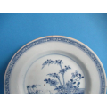 a Chinese blue and white porcelain dish