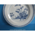 a Chinese blue and white porcelain dish